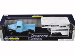 1941 Plymouth Pickup Truck Blue Camper Shell 1/24 Diecast Model Car Motormax 75330 73278
