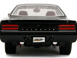 1970 Plymouth Road Runner 440 Black with Red Interior Bigtime Muscle Series 1/24 Diecast Model Car Jada 99581