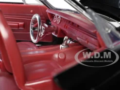 1970 Plymouth Road Runner 440 Black with Red Interior Bigtime Muscle Series 1/24 Diecast Model Car Jada 99581