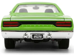 1970 Plymouth Road Runner #938 Green and Gray Metallic "Bigtime Muscle" Series 1/24 Diecast Model Car by Jada
