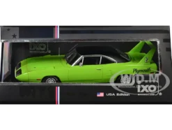 1970 Plymouth Road Runner Superbird Green with Black Vinyl Top 1/43 Diecast Model by IXO Models