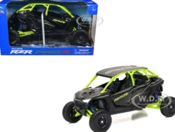 Polaris RZR Pro R UTV Black and Lime Green 1/18 Diecast Model by New Ray