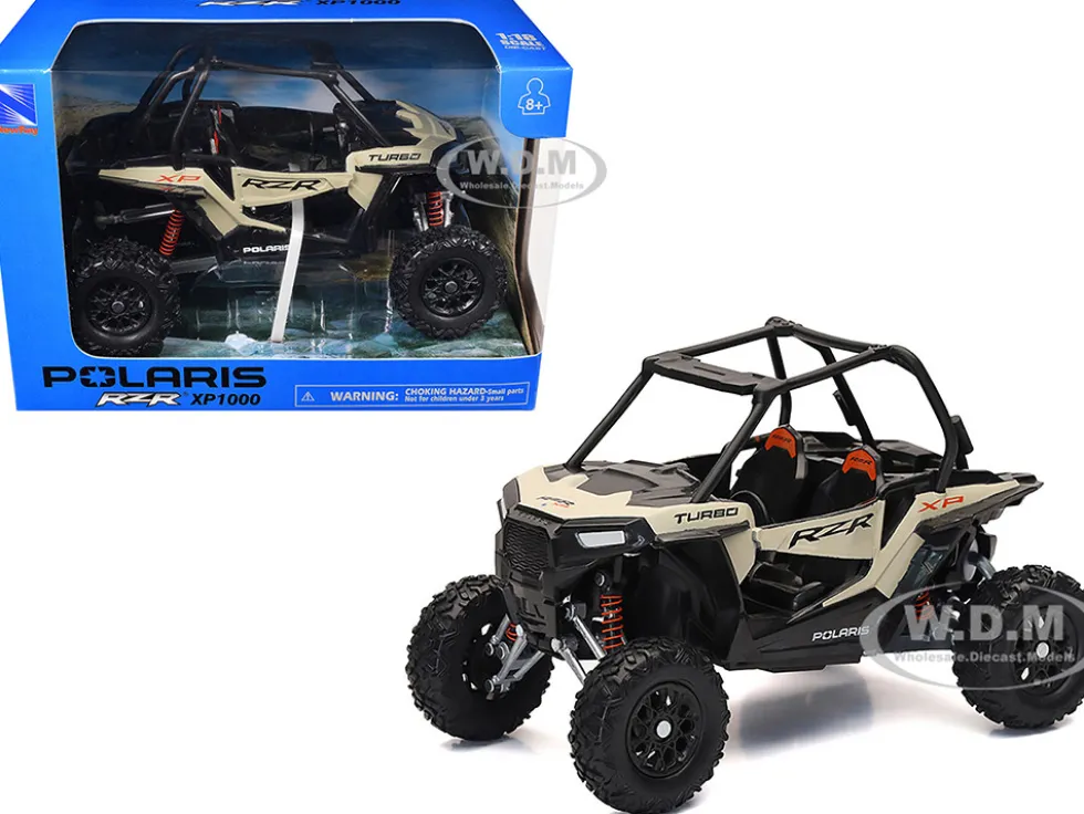 Polaris RZR XP 1000 Dune Buggy Sand Metallic 1/18 Diecast Model by New Ray