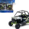 Polaris RZR XP 1000 Dune Buggy White Lightning and Bright Green 1/18 Diecast Model New Ray 57593C