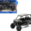 Polaris RZR XP 4 Turbo EPS Sport UTV Onyx Black with Gray Graphics 1/18 Diecast Model by New Ray