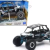 Polaris RZR XP 4 Turbo EPS Sport UTV White with Graphics and Black Top Xtreme Off Road Series 1/18 Diecast Model New Ray 57976A