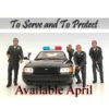 Police Officer II Figure For 1:18 Scale Models American Diorama 24012