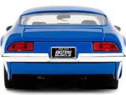 1972 Pontiac Firebird #72 Blue with White Stripe Chevron Bigtime Muscle Series 1/24 Diecast Model Car Jada 35026