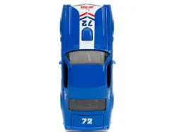 1972 Pontiac Firebird #72 Blue with White Stripe Chevron Bigtime Muscle Series 1/24 Diecast Model Car Jada 35026