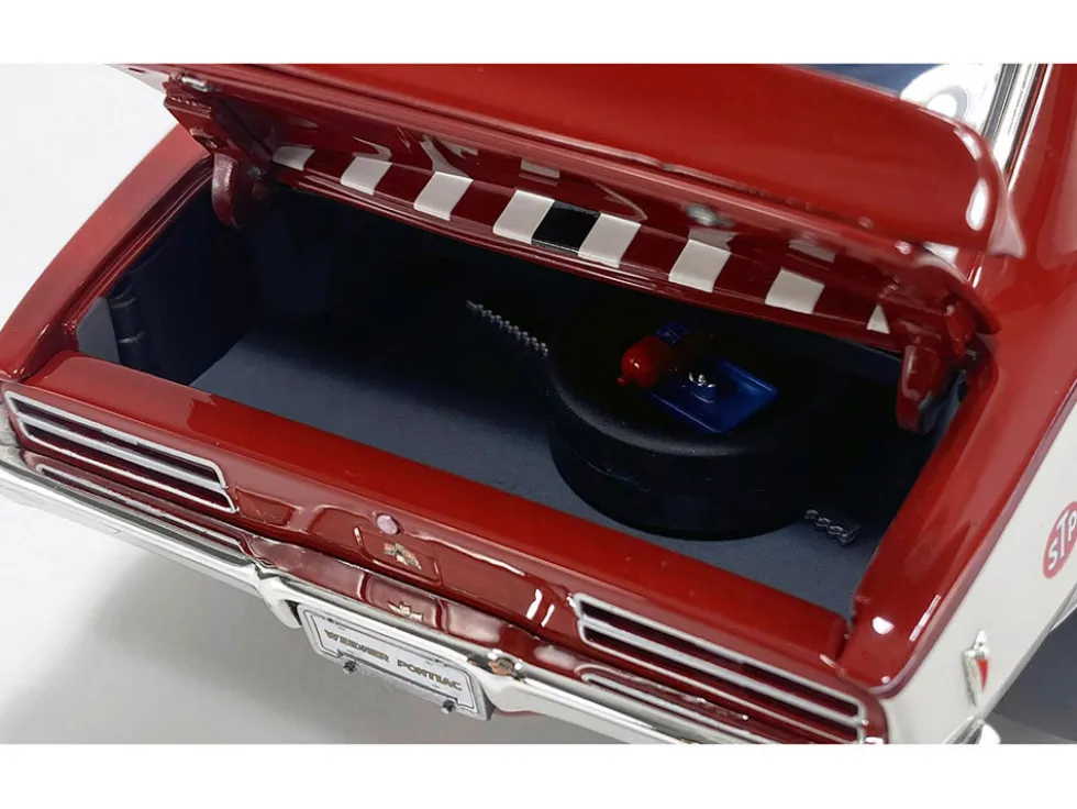 1968 Pontiac Firebird "First Ram Air II - Weidner Pontiac" White and Red with Stripes Limited Edition to 306 pieces Worldwide 1/18 Diecast Model Car by ACME
