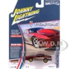 1987 Pontiac Firebird GTA "King of the Jungle" Red and Silver Metallic with Graphics "Muscle Cars USA" Series 1/64 Diecast Model Car by Johnny Lightning