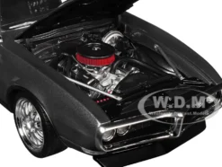 1968 Pontiac Firebird Street Fighter "Silver Bird" Gun Metal Gray Metallic Limited Edition to 400 pieces Worldwide 1/18 Diecast Model Car by ACME