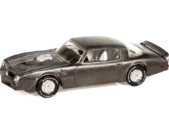 1976 Pontiac Firebird T/A "Barn Finds" Gray Metallic (Weathered) with White Interior "Big Country Collectibles" 2025 Series 1/64 Diecast Model Car by Auto World