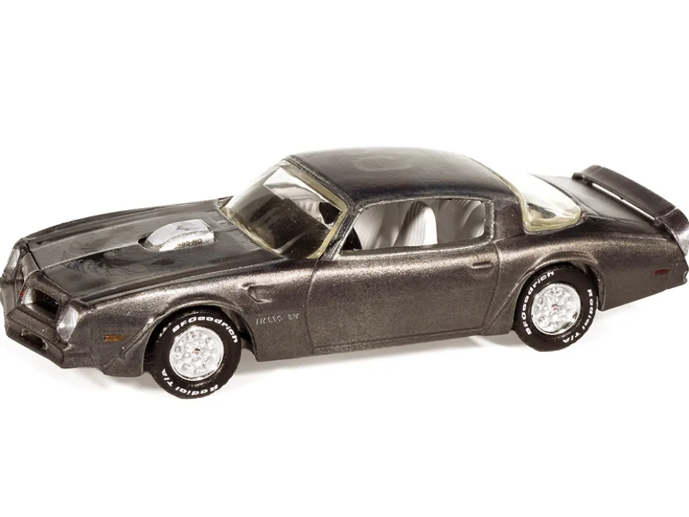 1976 Pontiac Firebird T/A "Barn Finds" Gray Metallic (Weathered) with White Interior "Big Country Collectibles" 2025 Series 1/64 Diecast Model Car by Auto World