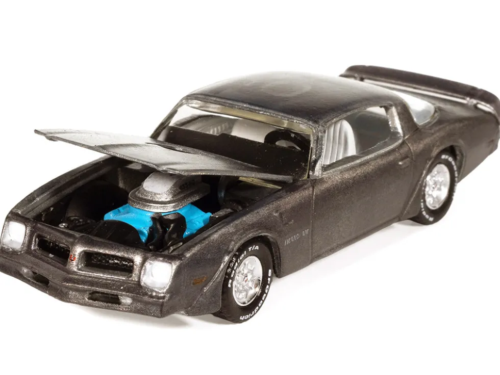 1976 Pontiac Firebird T/A "Barn Finds" Gray Metallic (Weathered) with White Interior "Big Country Collectibles" 2025 Series 1/64 Diecast Model Car by Auto World