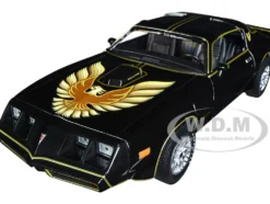 1979 Pontiac Firebird T/A Trans Am Black with Hood Phoenix Rocky II 1979 Movie 1/24 Diecast Model Car Greenlight 84171