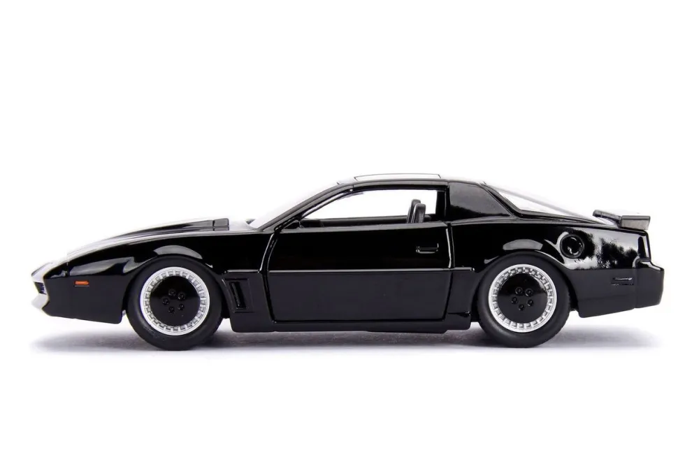 1982 Pontiac Firebird Trans Am Black KITT Knight Rider 1982 TV Series Hollywood Rides Series 1/32 Diecast Model Car Jada 99799