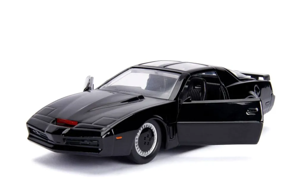 1982 Pontiac Firebird Trans Am Black KITT Knight Rider 1982 TV Series Hollywood Rides Series 1/32 Diecast Model Car Jada 99799