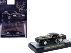 1978 Pontiac Firebird Trans Am Black with Hood Graphics Limited Edition to 12650 pieces Worldwide 1/64 Diecast Model Car by M2 Machines