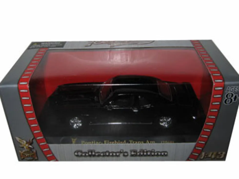 1969 Pontiac Firebird Trans Am Diecast Car Model 1/43 Black Die Cast Car by Road Signature - www.diecastmodelswholesale.com