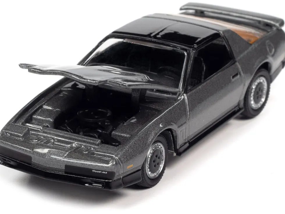 1984 Pontiac Firebird Trans Am T/A Silver Sand Gray Metallic Black Top Classic Gold Collection Series Limited Edition 7418 pieces Worldwide 1/64 Diecast Model Car Johnny Lightning JLCG025-JLSP148 A