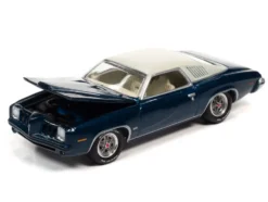 1973 Pontiac Grand Am Admirality Blue Metallic with Cream Top Classic Gold Collection Series Limited Edition 9478 pieces Worldwide 1/64 Diecast Model Car Johnny Lightning JLCG026 JLSP163 A