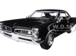 1966 Pontiac GTO Black 1/25 Diecast Model Car New Ray 71853 B