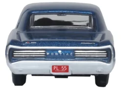 1966 Pontiac GTO Fontaine Blue Metallic 1/87 HO Scale Diecast Model Car Oxford Diecast 87PG66001