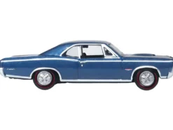 1966 Pontiac GTO Fontaine Blue Metallic 1/87 HO Scale Diecast Model Car Oxford Diecast 87PG66001