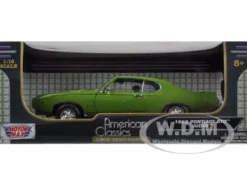 1969 Pontiac GTO Judge Green 1/18 Diecast Car Model Motormax 73133