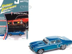 1974 Pontiac GTO Regatta Blue Metallic with White Interior 