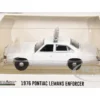 1976-77 Pontiac LeMans Enforcer White with Light Bar "Hot Pursuit - Hobby Exclusive" Series 1/64 Diecast Model Car by Greenlight