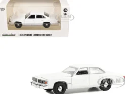 1976-77 Pontiac LeMans Enforcer White "Hot Pursuit - Hobby Exclusive" Series 1/64 Diecast Model Car by Greenlight