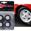 Pony Wheels Tires Set 4 pieces 1992 Ford Mustang LX 1/18 GMP 18852