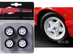 Pony Wheels Tires Set 4 pieces 1992 Ford Mustang LX 1/18 GMP 18852