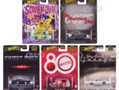 Pop Culture 2024 5 piece Set G "Premium Series" Diecast Model Cars by Hot Wheels