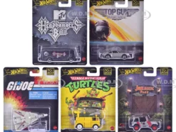 Pop Culture 2025 5 piece Set K "Premium Series" Diecast Model Cars by Hot Wheels