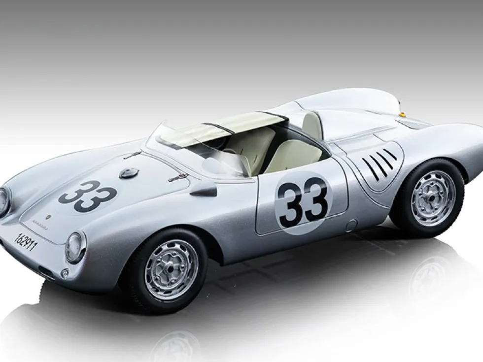 Porsche 550 A #33 Herrmann von Frankenberg 24 Hours Le Mans 1957 Mythos Series Limited Edition 95 pieces Worldwide 1/18 Model Car Tecnomodel TM18-141C