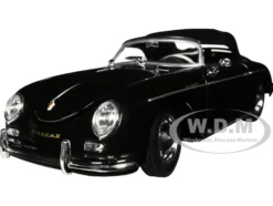 Porsche 356A Speedster Soft Top Black NEX Models Series 1/24 Diecast Model Car Welly 24106H-W-BK