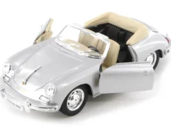 Porsche 356B Roadster Silver NEX Models 1/24 Diecast Model Car Welly 29390