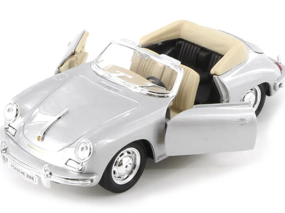 Porsche 356B Roadster Silver NEX Models 1/24 Diecast Model Car Welly 29390