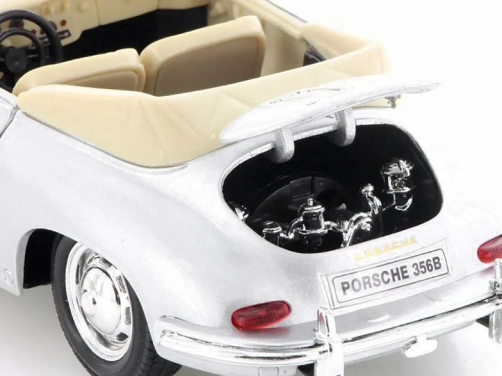 Porsche 356B Roadster Silver NEX Models 1/24 Diecast Model Car Welly 29390