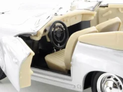 Porsche 356B Roadster Silver NEX Models 1/24 Diecast Model Car Welly 29390