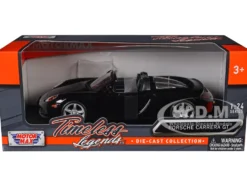 Porsche Carrera GT Black 1/24 Diecast Car Model Motormax 73305