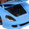 Porsche Carrera GT Convertible Blue with Black Stripes Pink Slips Series 1/24 Diecast Model Car Jada 35066