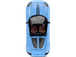 Porsche Carrera GT Convertible Blue with Black Stripes Pink Slips Series 1/24 Diecast Model Car Jada 35066
