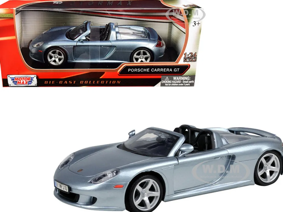 Porsche Carrera GT Gray 1/24 Diecast Model Car Motormax 73305