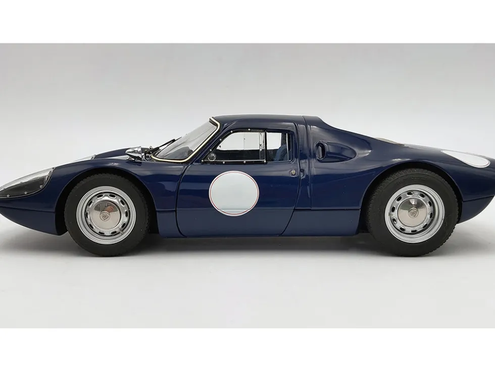 Porsche 904 Carrera GTS Dark Blue with White Stripe "Bonhams Scottsdale Auction 2017" Limited Edition to 1000 pieces Worldwide 1/18 Diecast Model Car by CMC