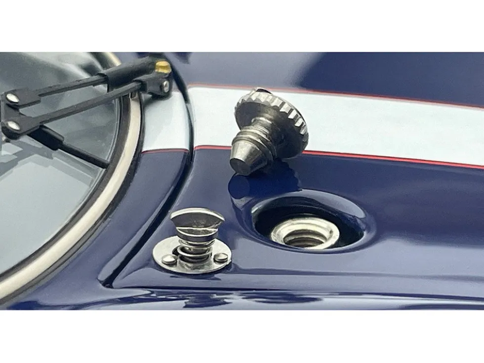 Porsche 904 Carrera GTS Dark Blue with White Stripe "Bonhams Scottsdale Auction 2017" Limited Edition to 1000 pieces Worldwide 1/18 Diecast Model Car by CMC