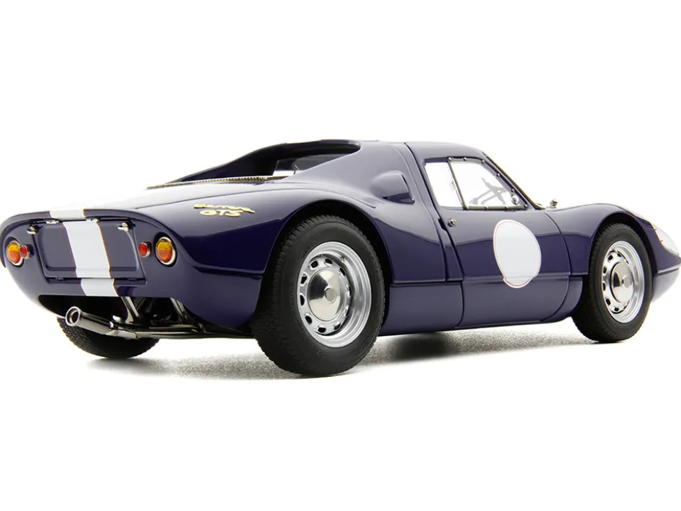 Porsche 904 Carrera GTS Dark Blue with White Stripe "Bonhams Scottsdale Auction 2017" Limited Edition to 1000 pieces Worldwide 1/18 Diecast Model Car by CMC